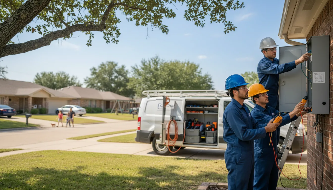 Certified electrician providing emergency electrical services in Phlox, WI